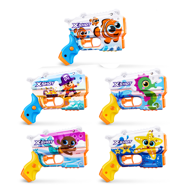 Light Gray XSHOT Junior Fast-Fill Water Blaster 118143 by ZURU HALSON ENTERPRISE 118143_XSHOT_Fast-FillJunior_Singlepack_OOP_03.png Action Figures and Play Sets