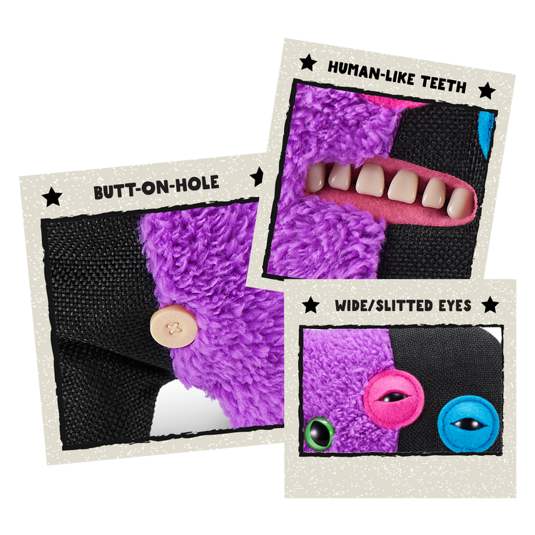 Black Fuggler Misfit Monsters 9-inch Series 1 15726 by ZURU HALSON ENTERPRISE 15726E_FUGGLER_MONSTERMASHUP_OOP_01G.png Plush Toys