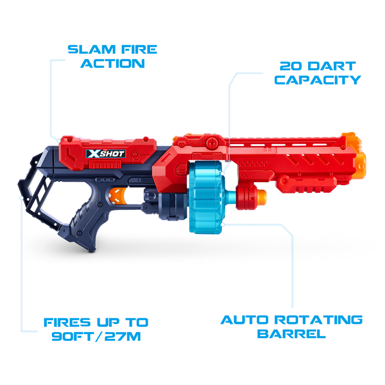 Tomato XSHOT Excel Turbo Fire + Fury 4 + Micro Combo Pack 36345 (48 Darts) by ZURU Toyzoona 36270_X-SHOT-_EXCEL-Turbo_Fire_48Darts__OOP_03_d0fe0362-8397-4ef5-b747-873f98450ac4.png Battling Toys