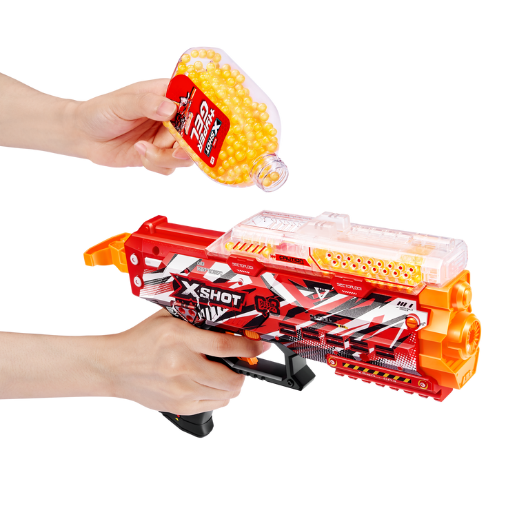 Black Zuru X Shot Hyper Gel 36728 Toyzoona 36728_X-SHOT_HYPERGEL_SERIES1_PISTOL_3000gellets__OPENBOX_Lifestyle_04.png Action Figures and Play Sets