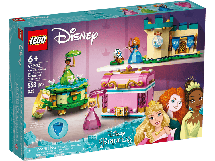 Black LEGO 43203 Aurora Merida & Tiana's Enchanted Creations THE DREAM FACTORY 43203_alt1.png Building Sets and Construction Toys