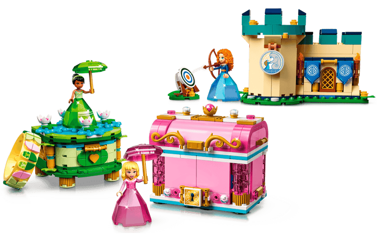 Black LEGO 43203 Aurora Merida & Tiana's Enchanted Creations THE DREAM FACTORY 43203_alt.png Building Sets and Construction Toys
