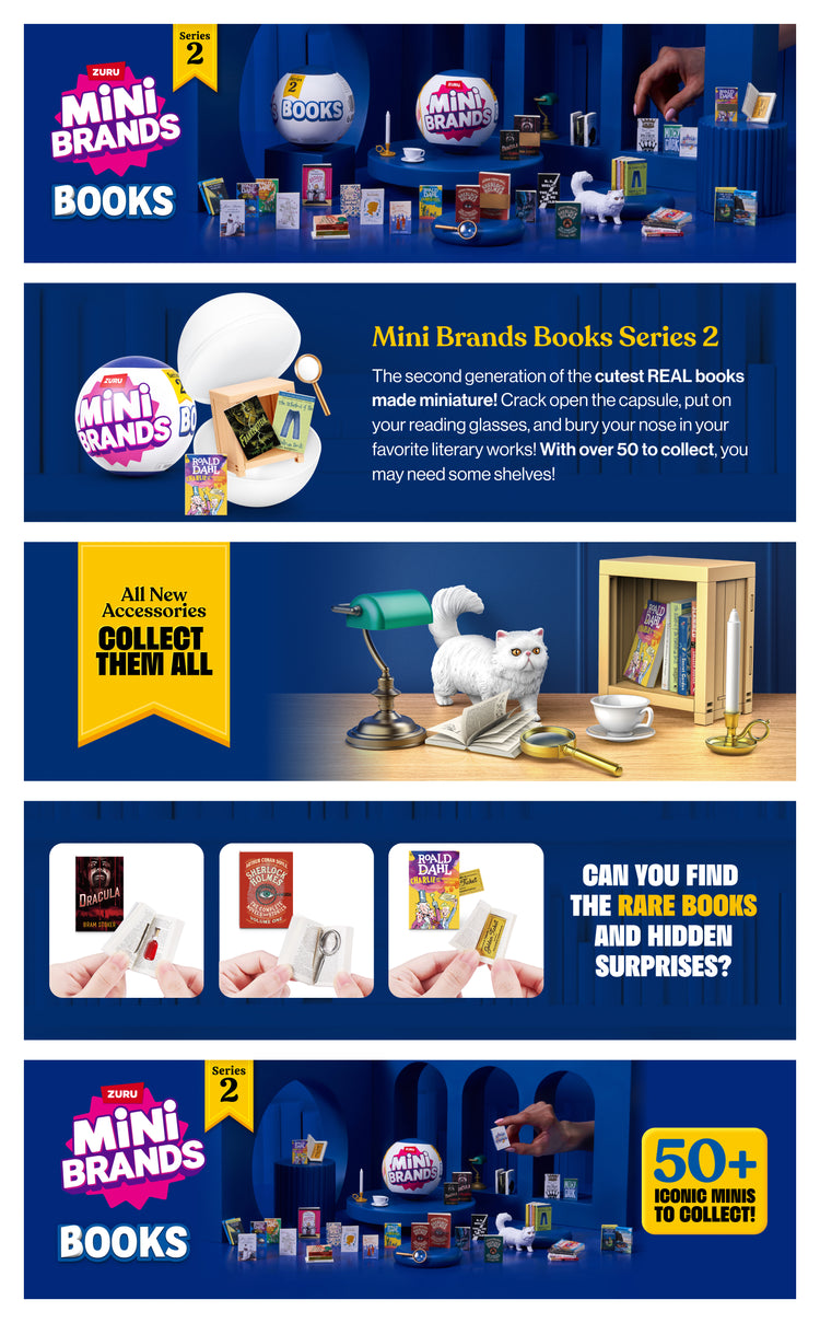 Midnight Blue Zuru Mini Brand Book S2 Capsule 77686GQ1 Toyzoona 77686_MINIBRANDS_BOOKSS2_EBC.jpg Action Figures and Play Sets