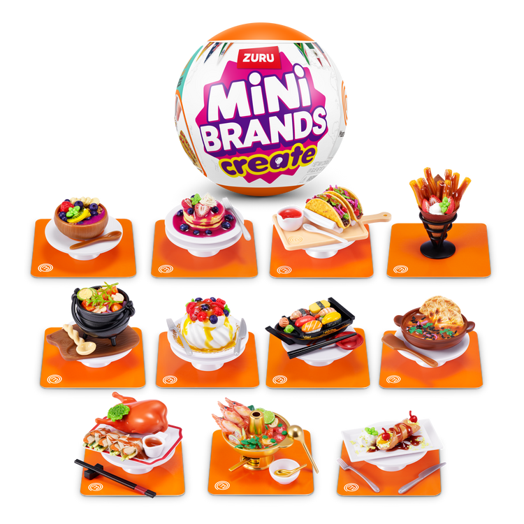 Black Zuru Mini Brand Master Chef S2 77773GQ1 Toyzoona 77773_MINIBRANDS-MASTERCHEFS2_RANGESHOT.png Action Figures and Play Sets