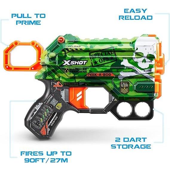 Dark Slate Gray XSHOT Skins Menace Dart Blaster 36515 (8 Darts) by ZURU HALSON ENTERPRISE 81Aqg-0LftL._AC_SX569.jpg Battling Toys