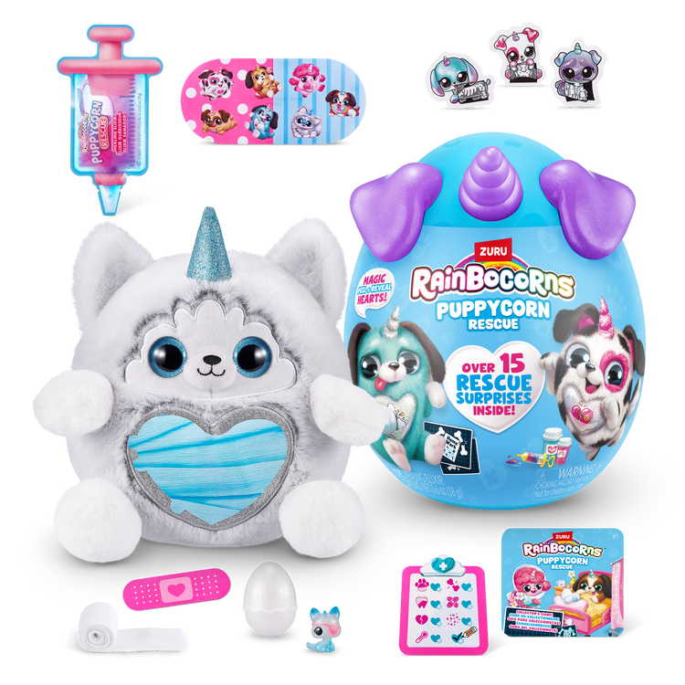 Light Gray Rainbocorns Puppycorn Rescue Surprise 9261 by ZURU HALSON ENTERPRISE 9261G_RAINBOCORNS-PuppycornRescue-SERIES5_EcommerceHero.png Dolls and Accessories