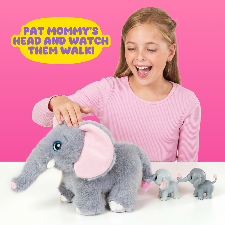 Hot Pink Zuru Pets Alive Mommy Elephant and Baby 9570 Toyzoona 9570_PETSALIVE_MOMMYELEPHANT_BABYSURPRISE_ECOMIMAGE6.png Plush Toys
