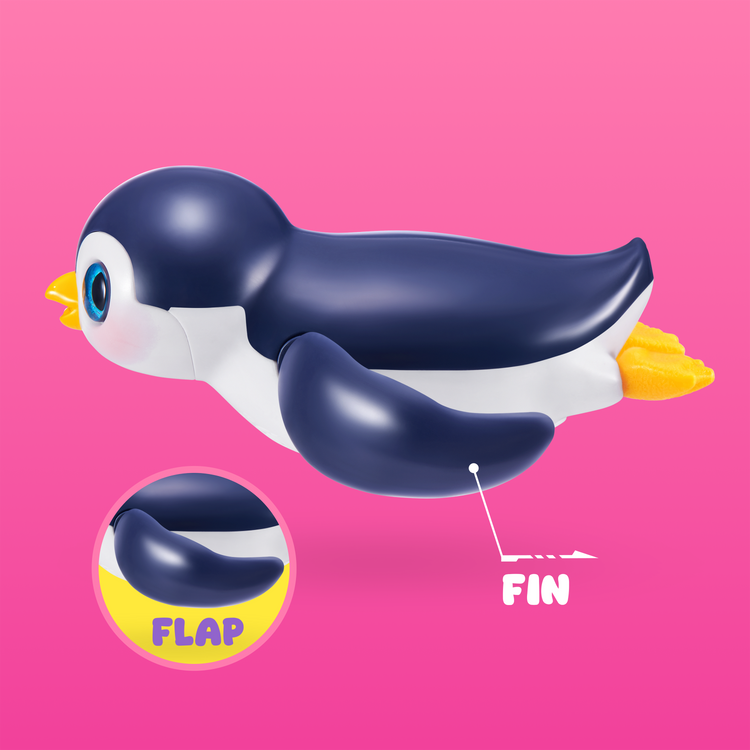 Hot Pink Zuru Pets Alive Penguin 9573UQ1 Toyzoona 9573_PETSALIVE_SWIMMINGPENGUIN_ECOMIMAGE2.png Action Figures and Play Sets