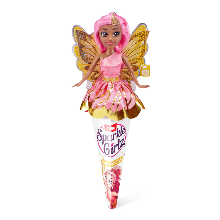 Light Pink Sparkle Girlz Cone Doll 100496 by ZURU Toyzoona 100496_SPARKLE_GIRLZ_Cone_Doll_FRONT_OF_PACK_A.png Dolls and Accessories