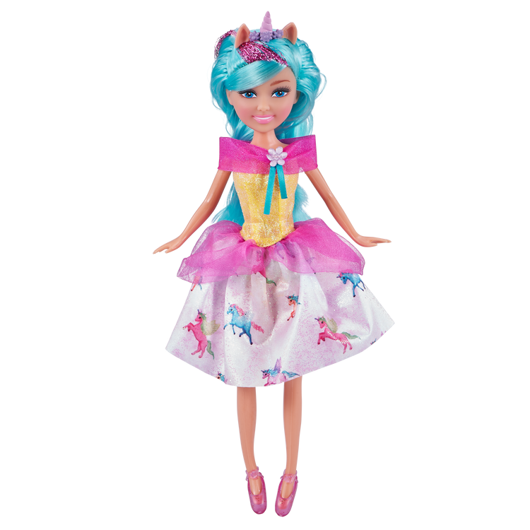 Gray Sparkle Girlz Unicorn Princess Doll 10092 by ZURU HALSON ENTERPRISE 10092_SPARKLE_GIRLZ-DOLLS-10.5-Unicorn_Princess_In_Cone_02.png Dolls and Playsets