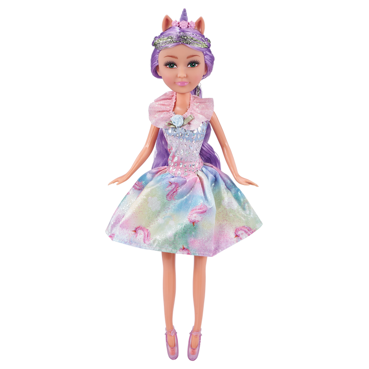 Gray Sparkle Girlz Unicorn Princess Doll 10092 by ZURU HALSON ENTERPRISE 10092_SPARKLE_GIRLZ-DOLLS-10.5-Unicorn_Princess_In_Cone_03.png Dolls and Playsets