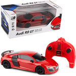 Brown RC Drift Car Audi R8 GT 2.4GHz - Rechargeable High Speed Remote Control Car for Kids & Adults - Detailed Interior - 4 CH - Battery Operated - Racing Toy for Kids Ages 6+ - Scale 1:24 (Red) HALSON ENTERPRISE 10_2c536750-20b6-4665-8539-1dbfd6075e82.jpg Vehicles and Remote Control Toys