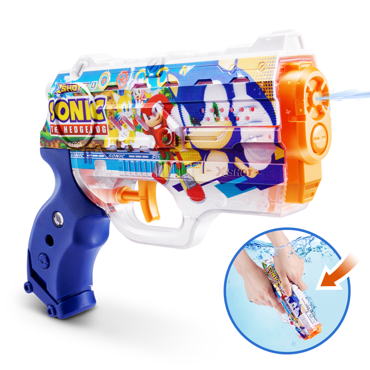 Dark Slate Blue XSHOT Fast-Fill Skins Nano Sonic The Hedgehog Water Blaster 118166 by ZURU HALSON ENTERPRISE 118166_XSHOTWATER-FAST-FILLSKINS-NANOBLASTER_ECOMHERO.png Action Figures and Play Sets