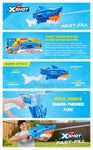 Light Sky Blue Zuru X Shot Fast Fill Water Shark 118195 Toyzoona 118195_XSHOTWater_FastFillSharkWaterBlaster_EBCImage.jpg Action Figures and Play Sets