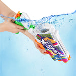 Powder Blue XSHOT Fast-Fill Skins Pump Action Water Blaster 11855 by ZURU HALSON ENTERPRISE 11855A-X-SHOTWATER-FAST-FILLSKINS-PumpActionOpenBox-08.jpg Action Figures and Play Sets