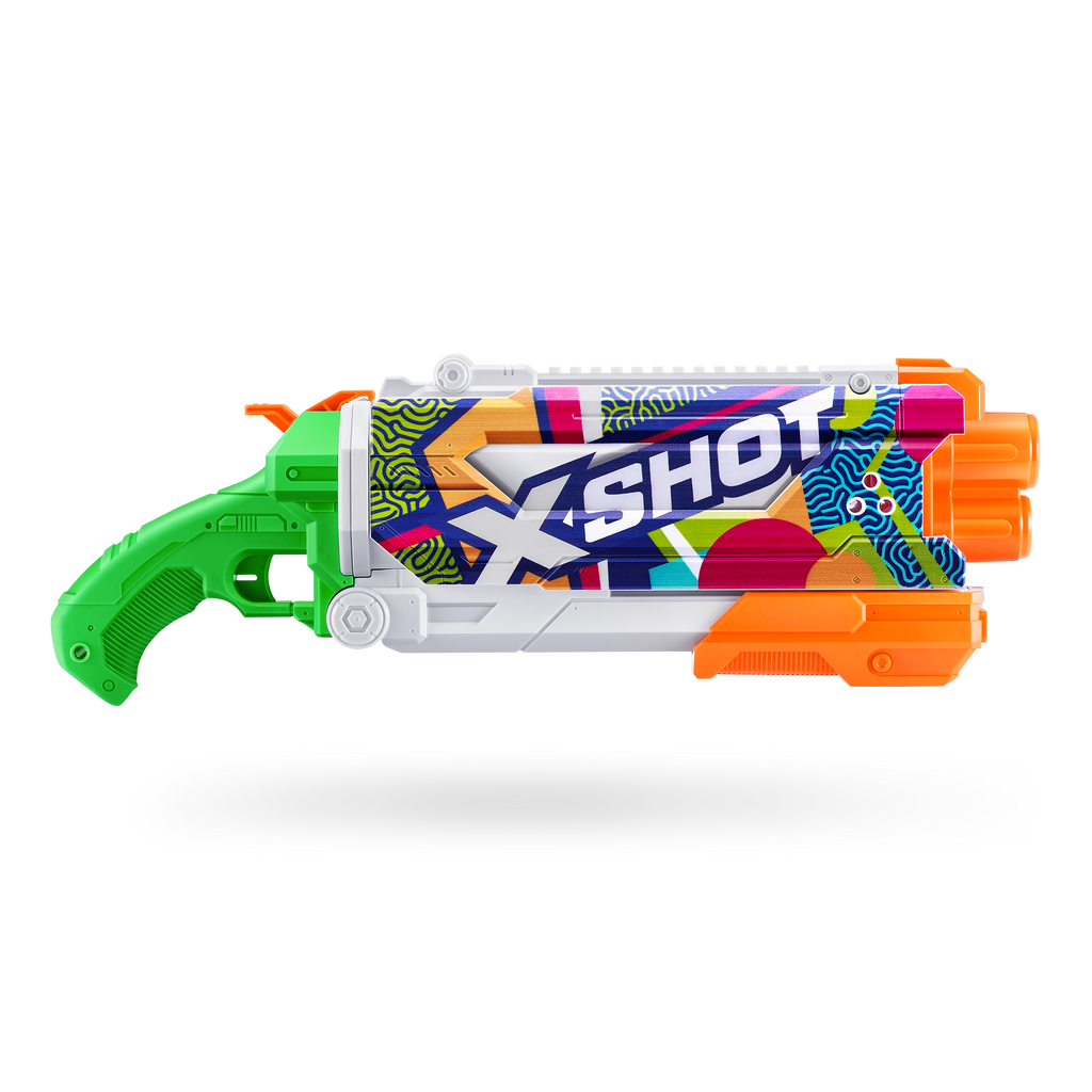 Light Gray XSHOT Fast-Fill Skins Pump Action Water Blaster 11855 by ZURU HALSON ENTERPRISE 11855A_X-SHOTWATER-FAST-FILLSKINS-PumpAction_01.png Action Figures and Play Sets