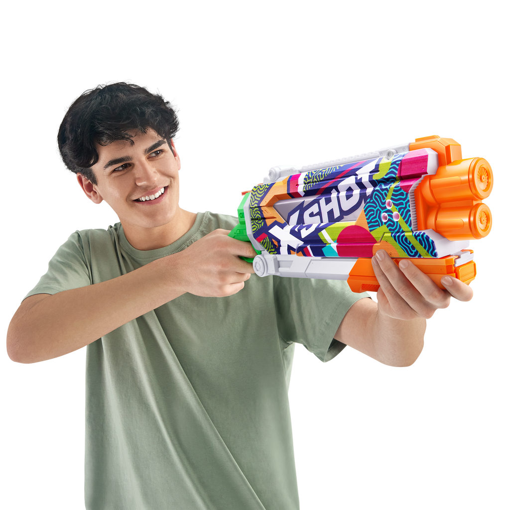 Rosy Brown XSHOT Fast-Fill Skins Pump Action Water Blaster 11855 by ZURU HALSON ENTERPRISE 11855A_X-ShotWater_FastFill_SkinsPUMPACTIONRIPPLE.png Action Figures and Play Sets