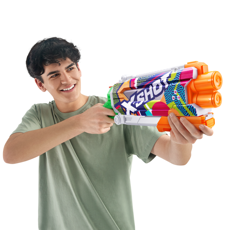 Rosy Brown XSHOT Fast-Fill Skins Pump Action Water Blaster 11855 by ZURU HALSON ENTERPRISE 11855A_X-ShotWater_FastFill_SkinsPUMPACTIONRIPPLE.png Action Figures and Play Sets