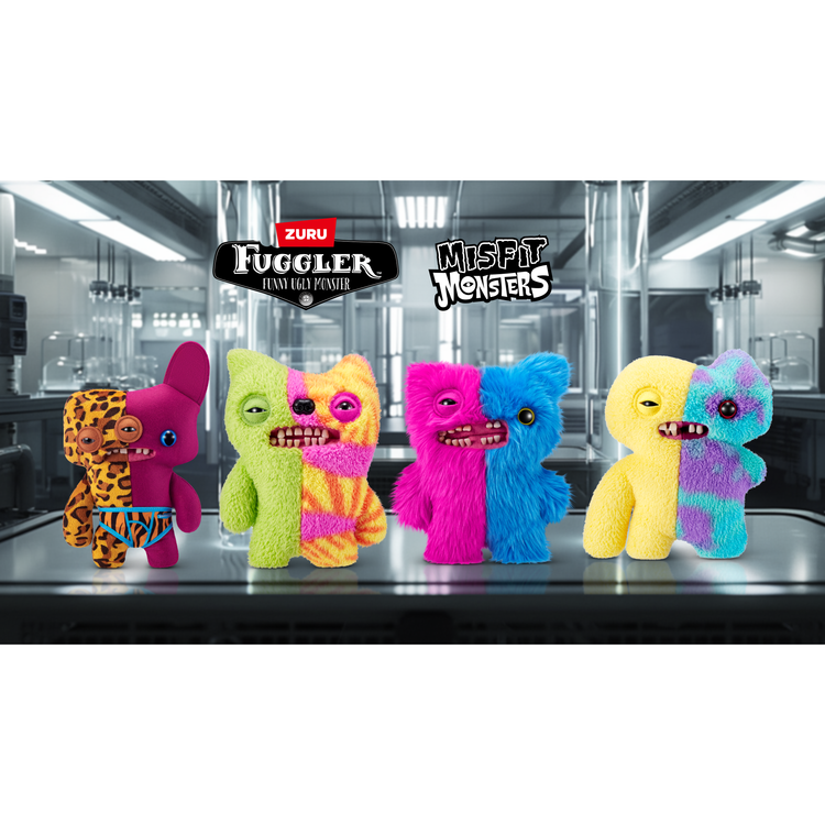 Dark Slate Gray Fuggler Misfit Monsters 9-inch Series 1 15726 by ZURU HALSON ENTERPRISE 15726_FUGGLER_MISFITMONSTERS_SERIES1_LIFESTYLE_03A.png Plush Toys