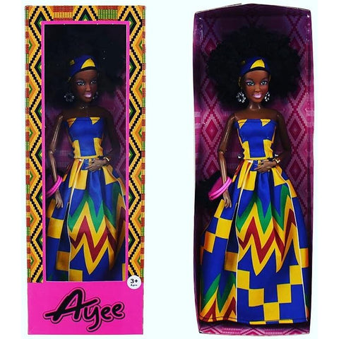 Light Pink African Doll 12P5 Inch Zuri Blue Green Y HALSON ENTERPRISE 1_010872b9-49e7-442f-8d41-c56c3819c0d5.jpg Dolls and Accessories