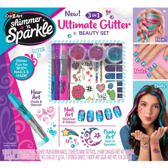 Shimmer n Sparkle 3in1 Ultimate Beauty Set - Toyzoona