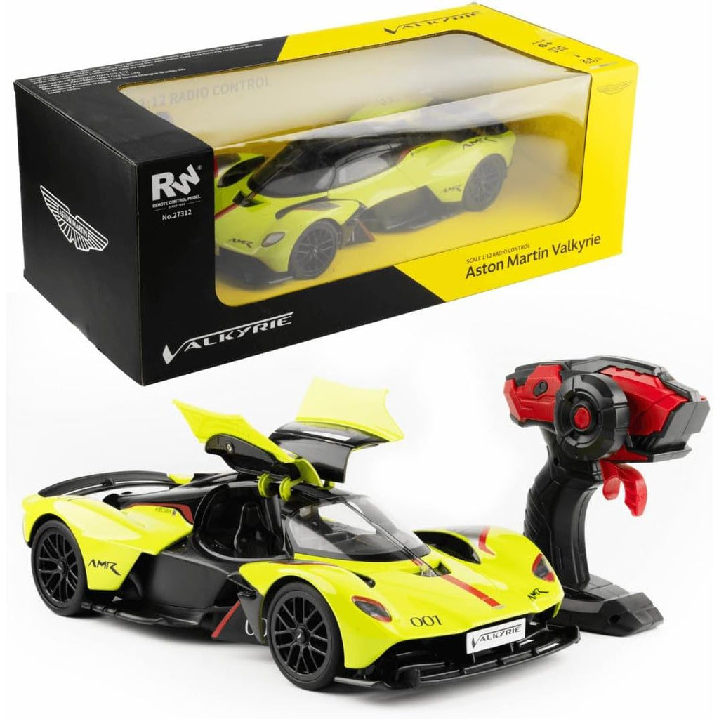 Dark Slate Gray Aston Martin Valkyrie RC Car - 2.4GHz Remote Control Car for Kids & Adults - Convertible Doors & Detailed Interior - Rechargeable Battery - Ages 6+ - Scale 1:12 - Lime Green HALSON ENTERPRISE 1_3614d4c2-8683-403f-b394-6594a95ffb67.jpg Vehicles and Remote Control Toys
