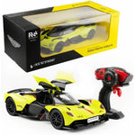 Dark Slate Gray Aston Martin Valkyrie RC Car - 2.4GHz Remote Control Car for Kids & Adults - Convertible Doors & Detailed Interior - Rechargeable Battery - Ages 6+ - Scale 1:12 - Lime Green HALSON ENTERPRISE 1_3614d4c2-8683-403f-b394-6594a95ffb67.jpg Vehicles and Remote Control Toys