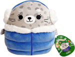 Squishmallow Blue Grey Seal with Jacket Odile
