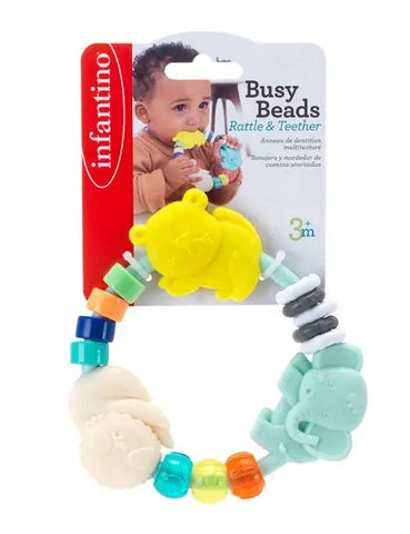 Infantino Busy Beads Rattle and Teether - Toyzoona