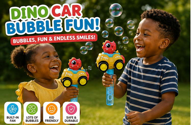 Dino Car Bubble Wand LKT030599