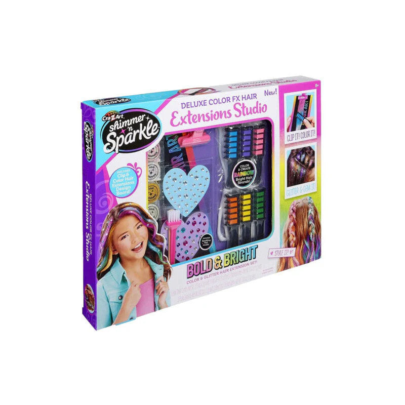 White Smoke Shimmer n Sparkle FX Hair Extension Set – Creative Hair Styling Fun PEEKABOO EXPERIENCE STORE 1_ffda8b44-95d1-437d-9726-cbd7dd36268c.webp Arts and Crafts