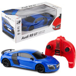 Gray RC Drift Car Audi R8 GT 2.4GHz - Rechargeable High Speed Remote Control Car for Kids & Adults - Detailed Interior - 4-CH - Battery Operated - Racing Toy for Kids Ages 6+ - Scale 1:24 - Blue HALSON ENTERPRISE 20_191988b7-c25f-4725-980e-4acee4ef0902.jpg Vehicles and Remote Control Toys