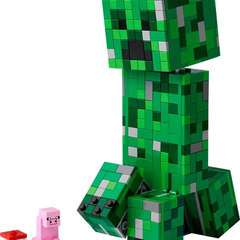 Black LEGO 21276 The Creeper – Minecraft Building Figure Toy For Kids THE DREAM FACTORY 21276_boxprod_v39_en-gb.webp Building Sets and Construction Toys