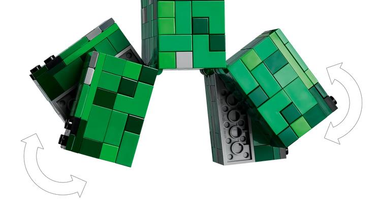 Black LEGO 21276 The Creeper – Minecraft Building Figure Toy For Kids THE DREAM FACTORY 21276_WEB_SEC05_NOBG_en-gb.webp Building Sets and Construction Toys
