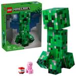 Black LEGO 21276 The Creeper – Minecraft Building Figure Toy For Kids THE DREAM FACTORY 21276_boxprod_v39_en-gb.webp Building Sets and Construction Toys
