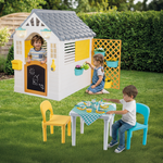 Dark Olive Green DOLU Garden Playhouse with Fence 2679 Toyzoona 2679-a.png Outdoor and Active Play