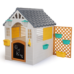White Smoke DOLU Garden Playhouse with Fence 2679 Toyzoona 2679-f.png Outdoor and Active Play