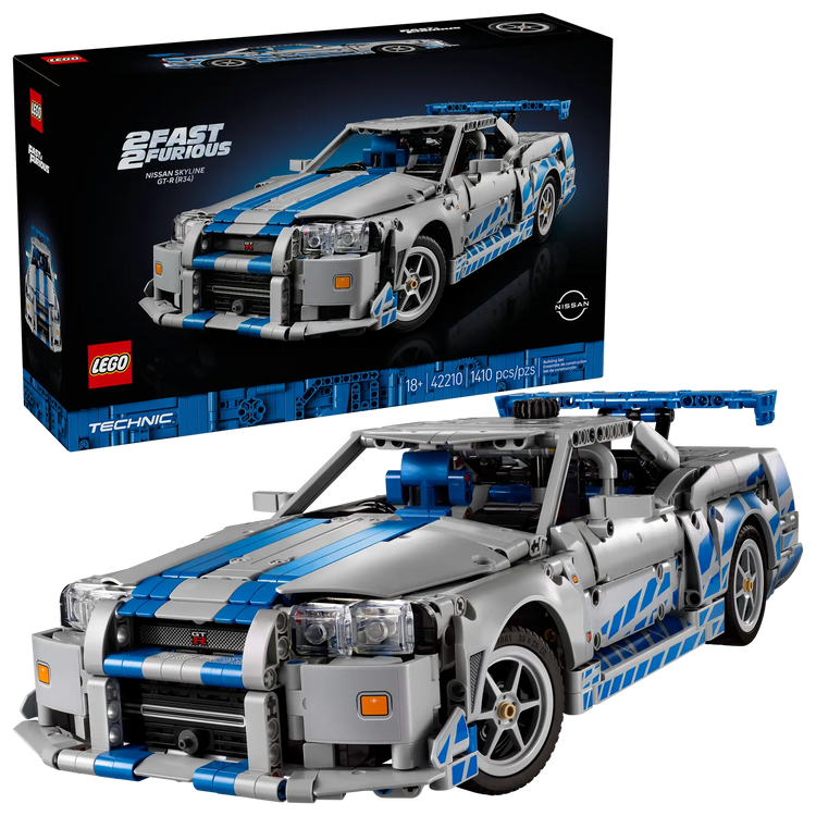 LEGO 42210 Nissan Skyline GTR R34 Car – Legendary JDM Build