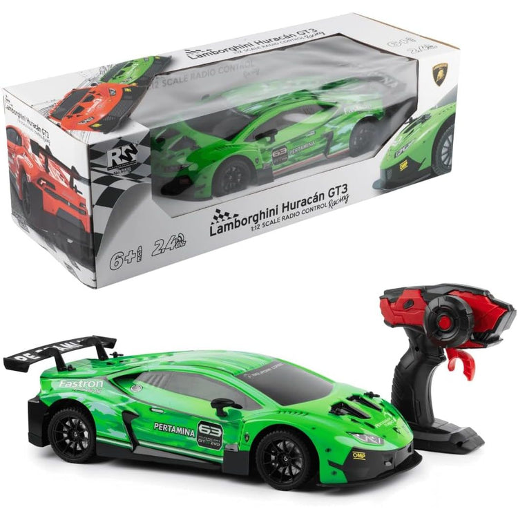Gray RC Drift Car Lamborghini Huracán GT3-2.4GHz Remote Control Car for Kids & Adults - 15km/h Speed - Kids Ages 6+ - Rechargeable Battery - Scale 1:12 - Green HALSON ENTERPRISE 2_ac010a22-7f4b-408b-ae23-b116969711cf.jpg Vehicles and Remote Control Toys