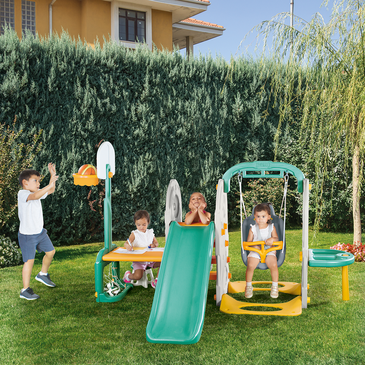 Dark Slate Gray DOLU 7 in 1 Playground 2624 Toyzoona 2_e9911443-dc81-441e-be20-47a587ad177a.png Outdoor and Active Play