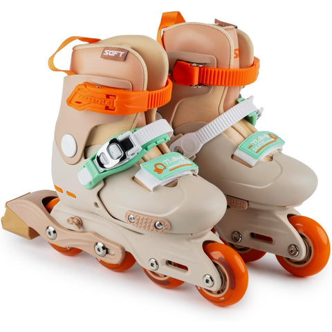 Gray Kids Inline Skates Set - Adjustable Roller Skates for Girls & Boys - Complete Set with Helmet & Pads - ABEC-7 Bearings - Size S (28-31) HALSON ENTERPRISE 1_0b9f64c4-ef6e-47fb-a5df-40286aa6cff2.jpg Outdoor and Active Play