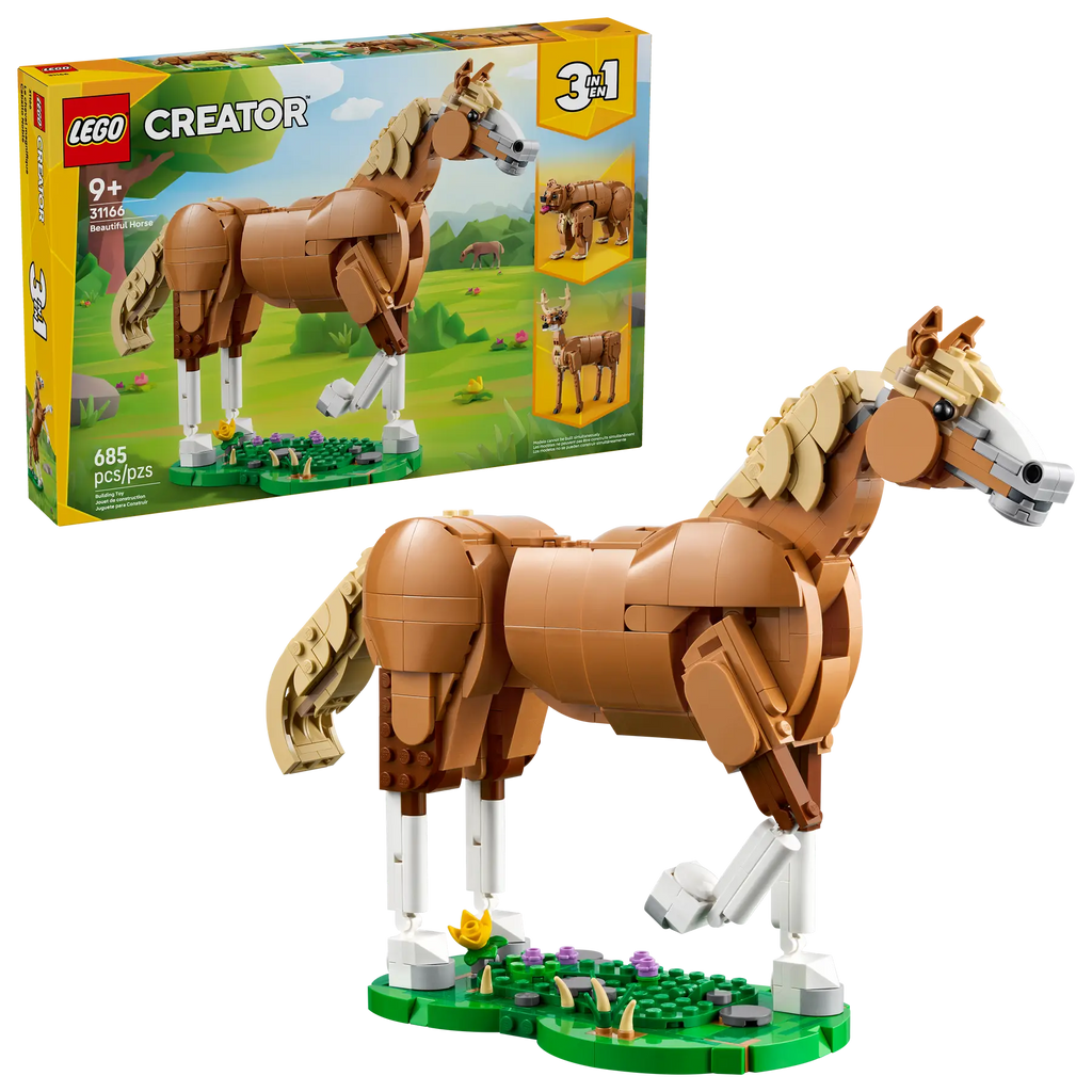 LEGO 31166 Beautiful Horse Building Set For Animal Lovers - Toyzoona