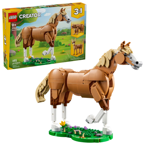 LEGO 31166 Beautiful Horse Building Set For Animal Lovers - Toyzoona