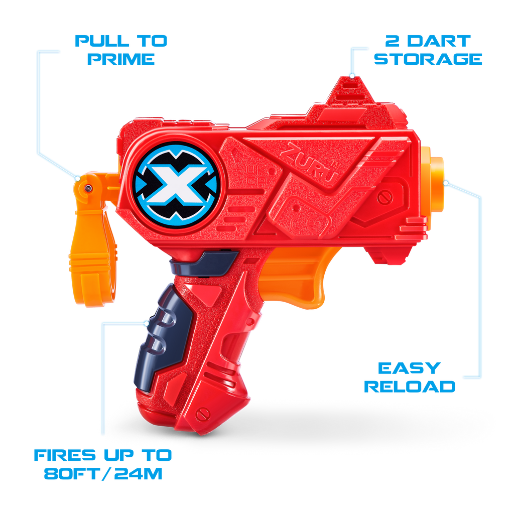 Dark Cyan XSHOT Excel Turbo Fire + Fury 4 + Micro Combo Pack 36345 (48 Darts) by ZURU Toyzoona 3613_X-SHOT-EXCEL-Micro_Red-02.png Battling Toys