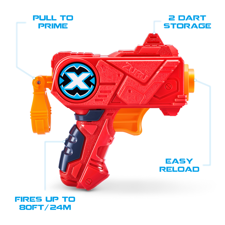 Dark Cyan XSHOT Excel Turbo Fire + Fury 4 + Micro Combo Pack 36345 (48 Darts) by ZURU Toyzoona 3613_X-SHOT-EXCEL-Micro_Red-02.png Battling Toys