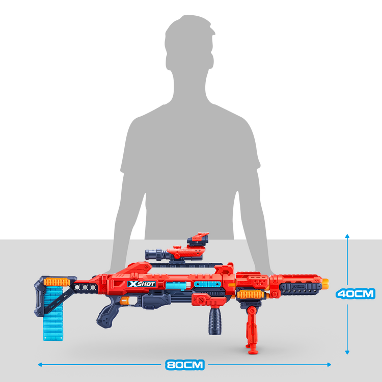 Light Gray XSHOT Excel Regenerator Blaster 36173 (48 Darts) by ZURU Toyzoona 36173_X-SHOT-EXCEL-Regenerator_OOP_05.png Battling Toys