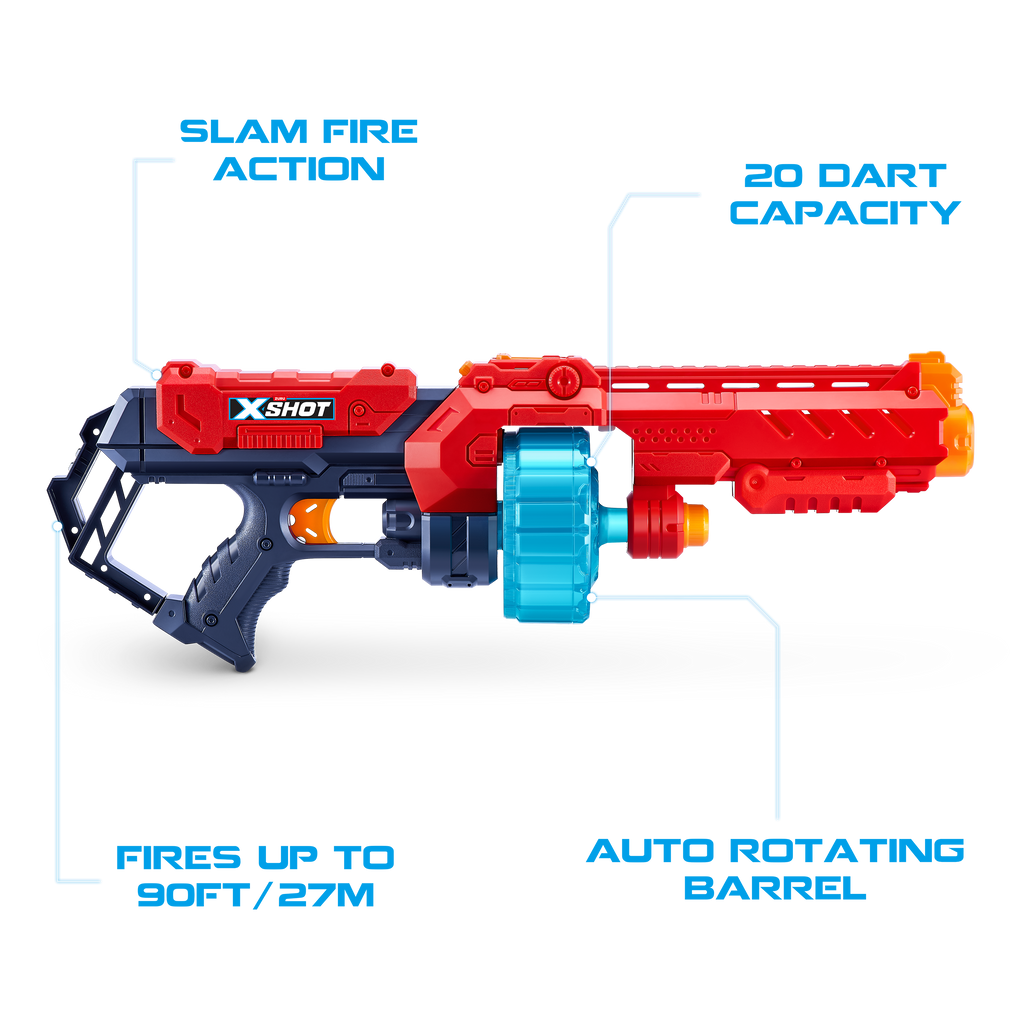 Tomato XSHOT Excel Turbo Fire + Fury 4 + Micro Combo Pack 36345 (48 Darts) by ZURU Toyzoona 36270_X-SHOT-_EXCEL-Turbo_Fire_48Darts__OOP_03_d0fe0362-8397-4ef5-b747-873f98450ac4.png Battling Toys
