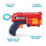Chocolate XSHOT Excel Ultimate Shootout Pack 36251 (4 Blasters 48 Darts, 6 Cans) by ZURU Toyzoona 36377_X-SHOT-EXCEL-FURY_4_Red_OOP_03.png Battling Toys