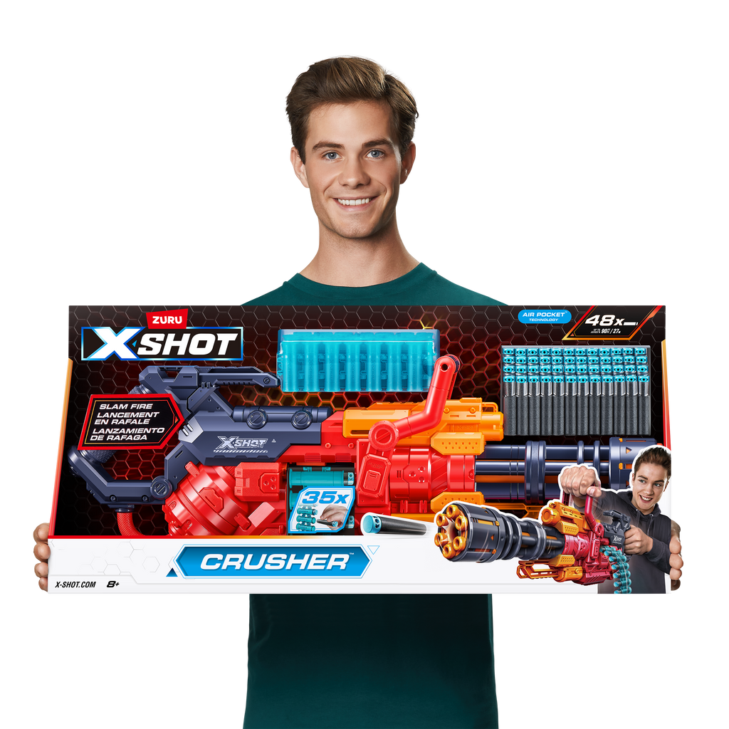 Get Zuru X Shot Excel Crusher Blaster 36382 Heavy-Duty Toy for