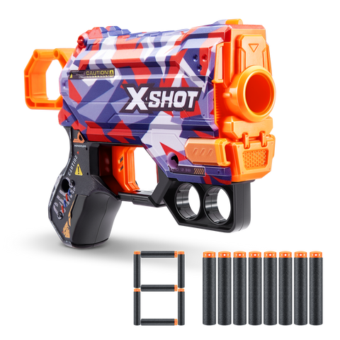 Light Gray XSHOT Skins Menace Dart Blaster 36515 (8 Darts) by ZURU HALSON ENTERPRISE 36515B_X-SHOT_SKINS_Menace_Front_of_pack_01.png Battling Toys